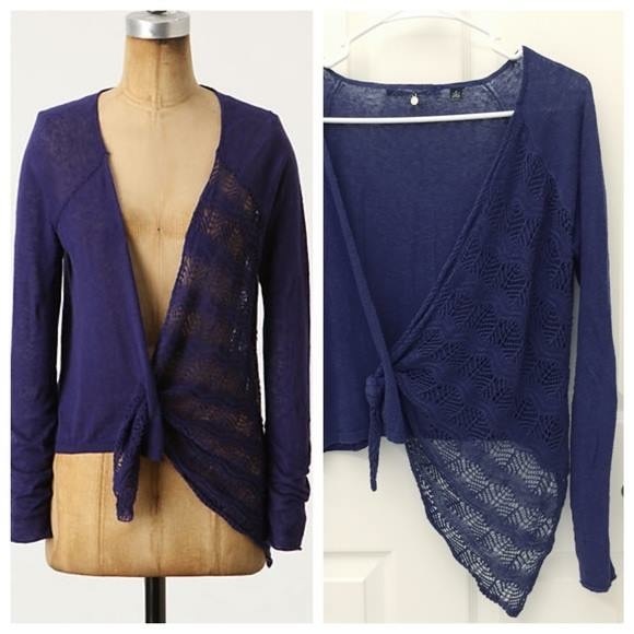 🥰🥰{Anthro} Knitted & Knotted "Pull Through" Cardigan - Picture 2 of 8